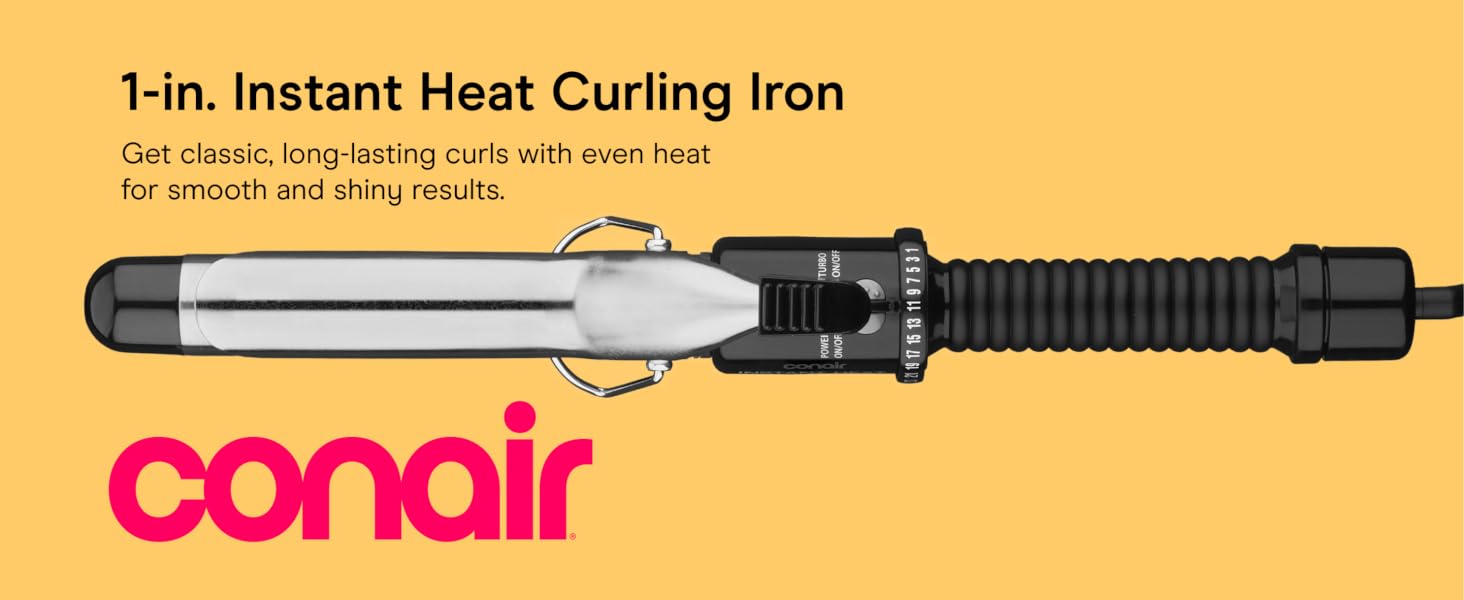 1-in. Instant Heat Curling Iron