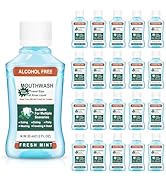 Mini Mouthwash Travel Size Bulk Pack of 10,Portable Mint Mini Mouthwash Bulk 35ml/1.2 Fl Oz Indiv...
