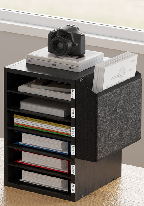 6 titer office mail organizer