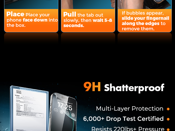 iPhone 16 Pro Max Screen Protector Tempered Glass