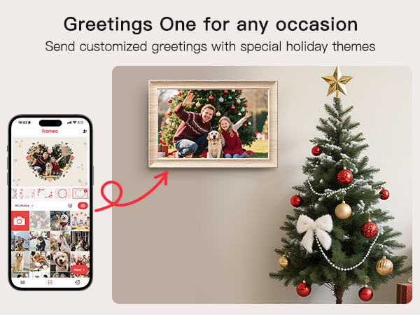 frameo digital frame wifi picture photo video share moment from phone