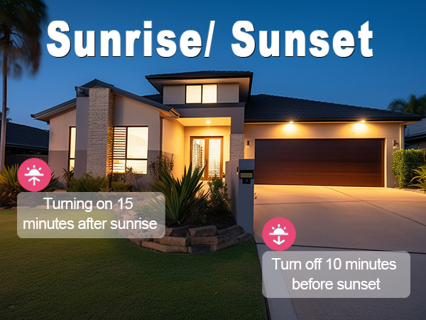 sunrise/sunset timer mode
