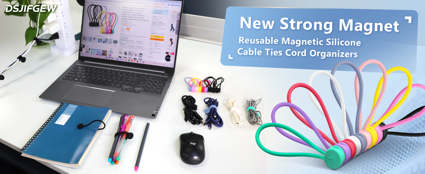 Magnetic Silicone Cable Ties