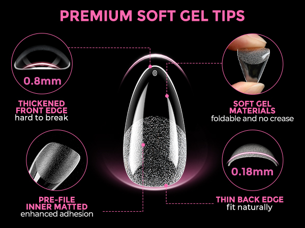 premium soft gel tips