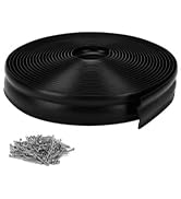 Garage Door Weather Stripping Top and Sides - 32.8 Feet Long Weatherproofing Durable Garage Door ...