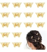 16 Pcs Gold Small Butterfly Hair Clips for Women | CWJCYTNSN Cute Gold Butterfly Hair Clips Decor...
