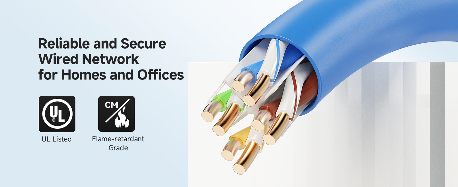 23AWG solid bare copper bulk ethernet cable for efficient data transfer up to 10Gbps