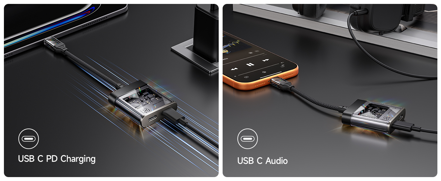 usb c splitter 2 in 1 out