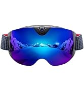 OhO 4K Smart Ski Goggles, WiFi Camera Snowboard Goggles with UV Protection, Anti Fog (Men/Women)