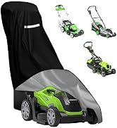 Lawn Mower Cover,Heavy Duty 420D Polyester Oxford Push Mower Cover,Waterproof,UV Protection Unive...