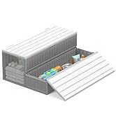 CAMMOO Hot Tub Steps - Double-Decker Large Storage & Snap-Together Assembly, Fully Sealed Spa Ste...