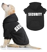 Dog Hoodie Dog Sweaters for Large Dogs Security Pet Sweater Soft Brushed Fleece Pet Clothes Hoodi...