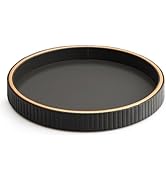 SANZIE Leather Desktop Storage Organizer Premium Serving Tray for Sundries, Cosmetics, Phone, Wal...