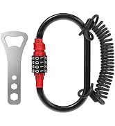 UP Security Oval Carabiner Heavy Duty Combination Lock Outdoor, Large Carabiner Clip, Combo Locki...