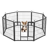YSSOA Dog Playpen Indoor, Puppy Playpen Indoor Outdoor for Yard, Camping, RV, 24