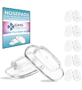 GMS Optical Premium Grade Soft Silicone - Rectangle Shaped Nose Pads (Slide/Push-in) 11MM (5 Pair...