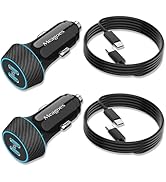 Meagoes 2 Pack 40W USB C Car Charger Fast Charging for iPhone 15 Pro Max/Plus, Samsung Galaxy S24...