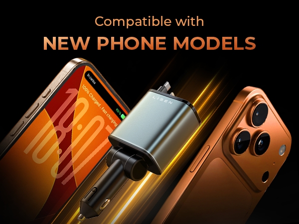 car charger usb c Retractable Car Charger for iPhone 17 Pro Max