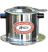 AMT 9.5 OZ Vietnamese Coffee Maker, 2-3 Servings Phin, Screw Down Coffee Vietnamese Coffee Filte ...