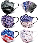 Disposable Face Mask for Adults - 4 Ply Protection, Individually Wrapped 50 Pack, 10 Colors, Brea...