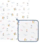 Nest Designs 4-Layer Nesting Baby Blanket | Newborn & Toddler Essentials, with Matching Washcloth...