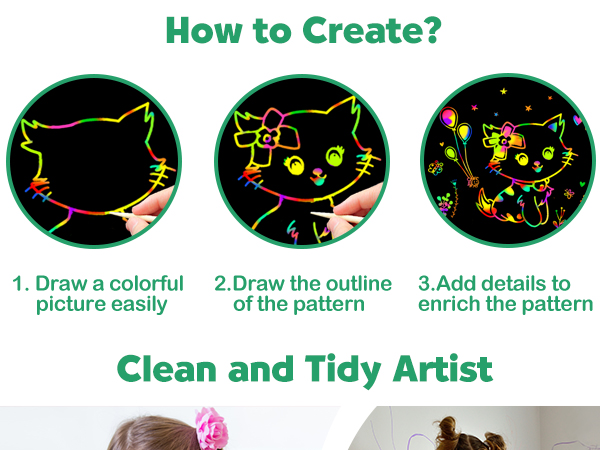 rainbow scratch paper