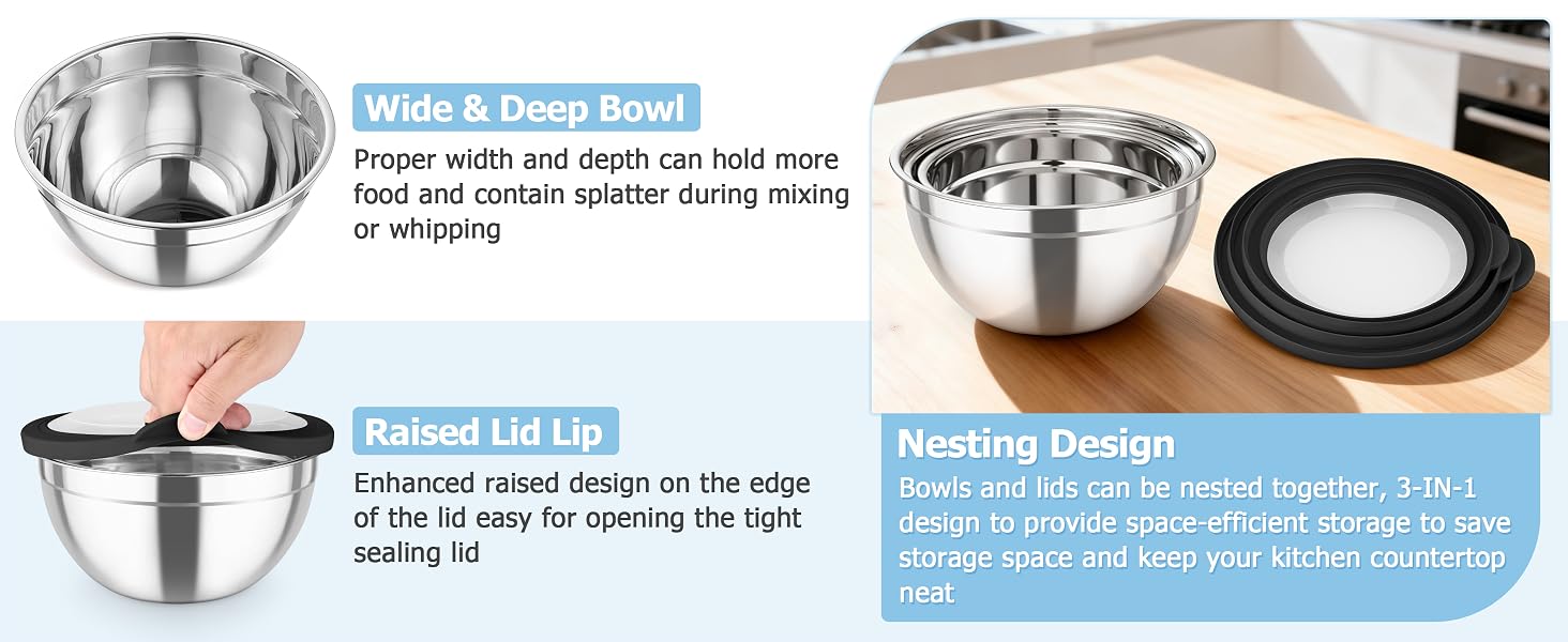 Stainless Steel mixing bowls
