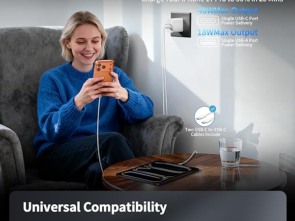 iPhone 17 fast charging block