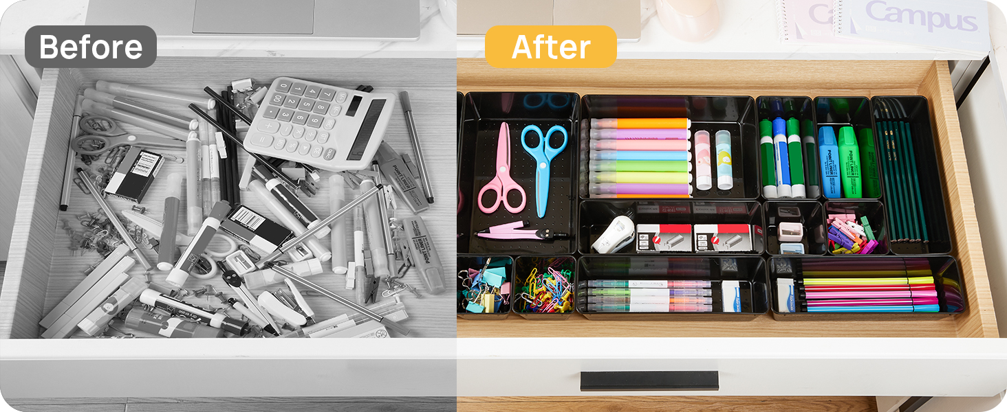 bathroom drawer organizer trays