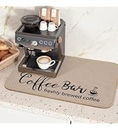 Findosom 12"x 20" Dish Drying Mat, Super Absorbent & Cuttable Coffee Mat, Hide Stain Dish Mat for...