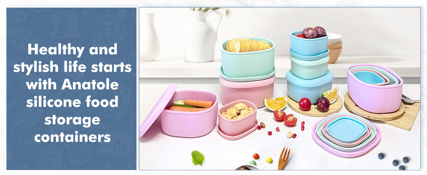Pink Blue Green Purple Sandwiches Salad Pasta Snack Kids Meal Prep Home Kitchen Christmas Prime Day
