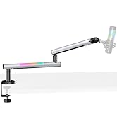 ARES WING Aluminum Low Profile Microphone Boom Arm with RGB Light