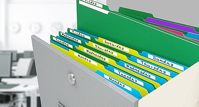 cut tab folder