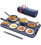 Food Warming Mat, iTRUSOU Silicone Electric Warming Tray with 7 Temp-Settings, 1-8Hr Auto Shut-Of...