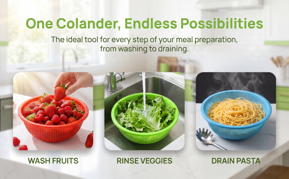 Fruit Perforated Strainer for Kitchen