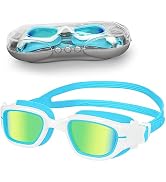 XDX Kids Swim Goggles, Polarized Kids Swimming Goggles, Anti Fog No Leaking Swimming Goggles for ...