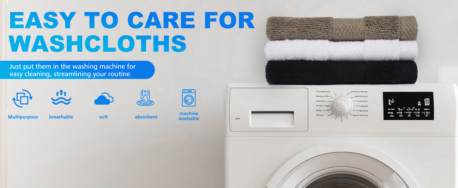 100% Cotton Wash Cloths
