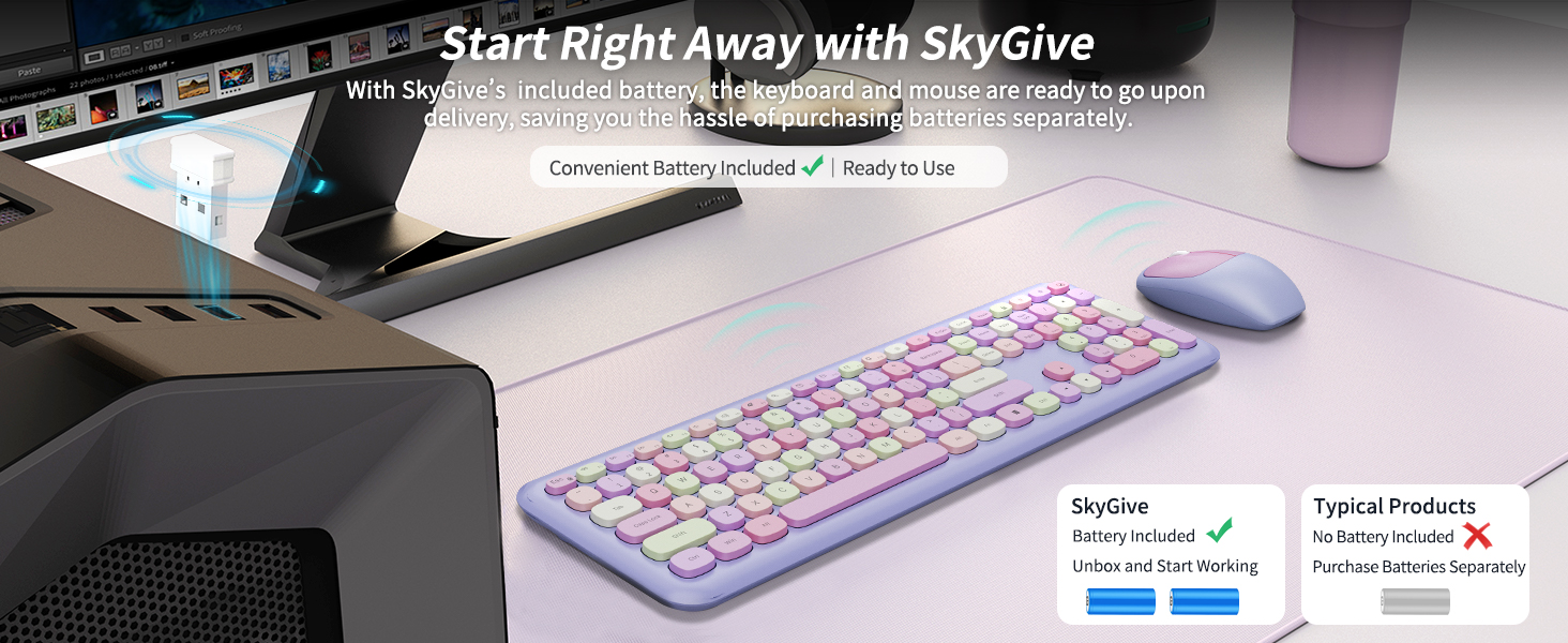 wireless keyboard and mouse combo