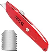 TIFICAL Box Cutter, Premium Utility Knife, Box Cutter Retractable with 3-Positon Locking, Ergonom...