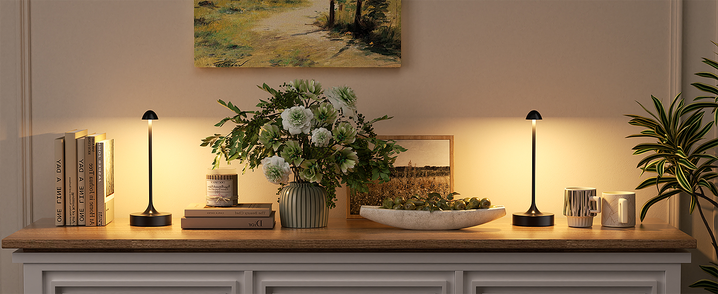 battery table lamp