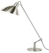 PSDSSHIIS Desk Lamp Modern Industrial 100% Metal Table Lamp 22", Soft White Light (3000K) with Ad...