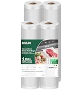 Mieja Vacuum Sealer Rolls Bags, 4 Pack 2 Rolls 11