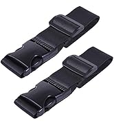 Wisdompro 2 Pcs Add a Bag Luggage Strap, Heavy Duty Adjustable Suitcase Belt Travel Attachment Tr...