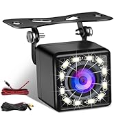 Inefala Car Backup Camera, 12 LED Waterproof 170° Wide Angle HD Night Vision, HD Reverse Camera f...