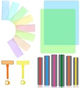 20 Pcs Guided Reading Strips Set Dyslexia Tools for Kids with 4 Sizes Reading Tracker Children's ...