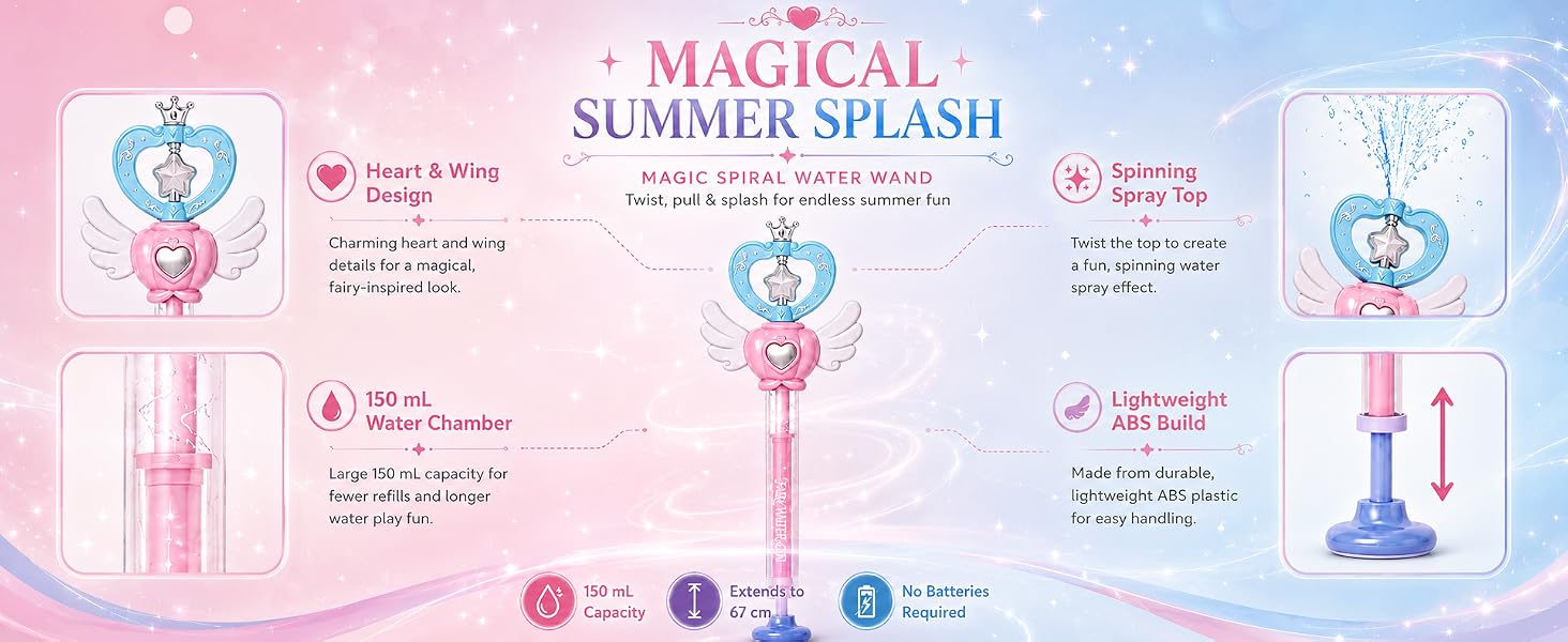 Magic Spiral Water Wand