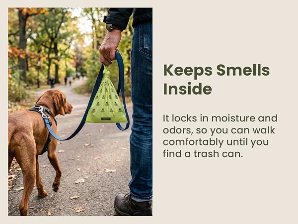 Keeps smells inside