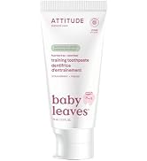 Attitude Baby and Child Fluoride-Free Training Toothpaste, Naturally Derived Ingredients, Vegan, ...