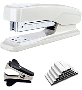 M&G Desktop Stapler Portable Stapler with 25 Sheet Capacity, Two Binding Modes, Includes 1000 Sta...