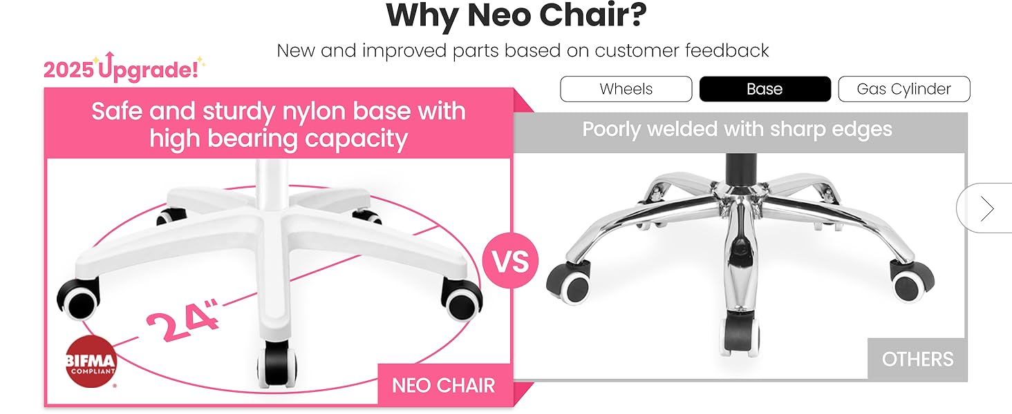 360 swivel chair with durable and strong wheels
